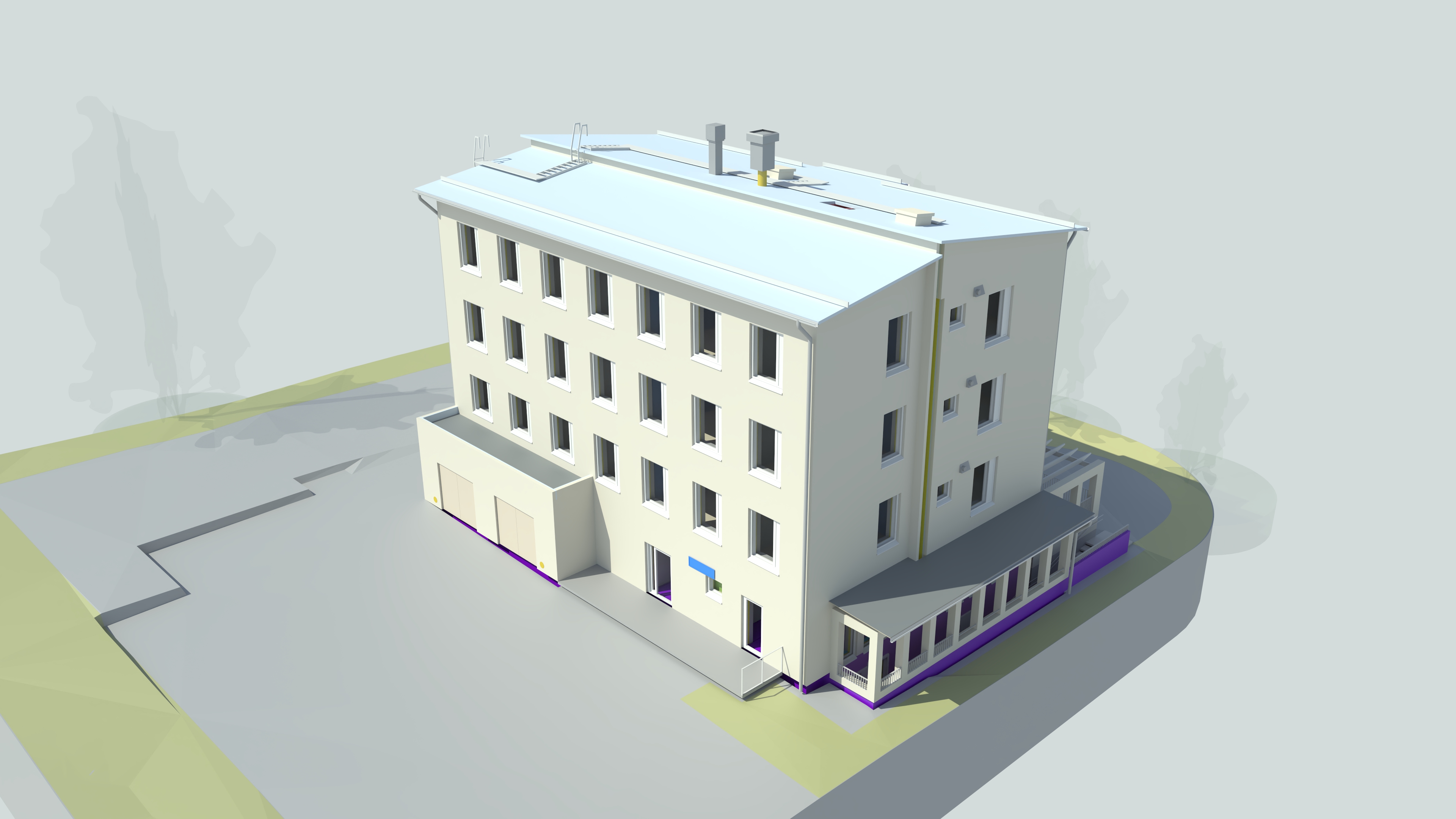 Complete BIM building model